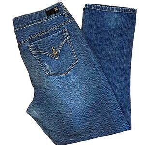 Jean Simply Vera Wang Droit Délavé Bleu - Taille 4 Court - Occasion Très Bon état